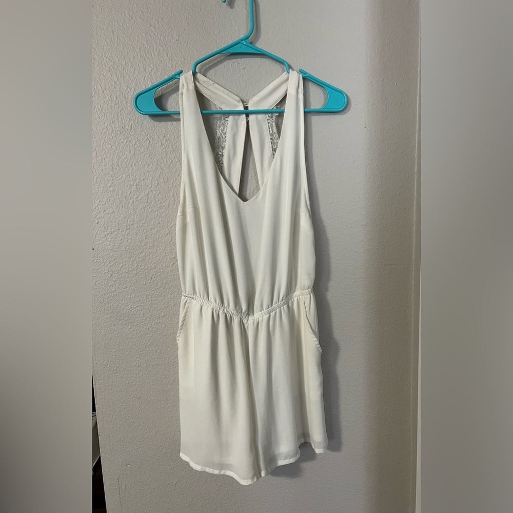 White H&M “Divided” Romper - size 8